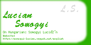 lucian somogyi business card